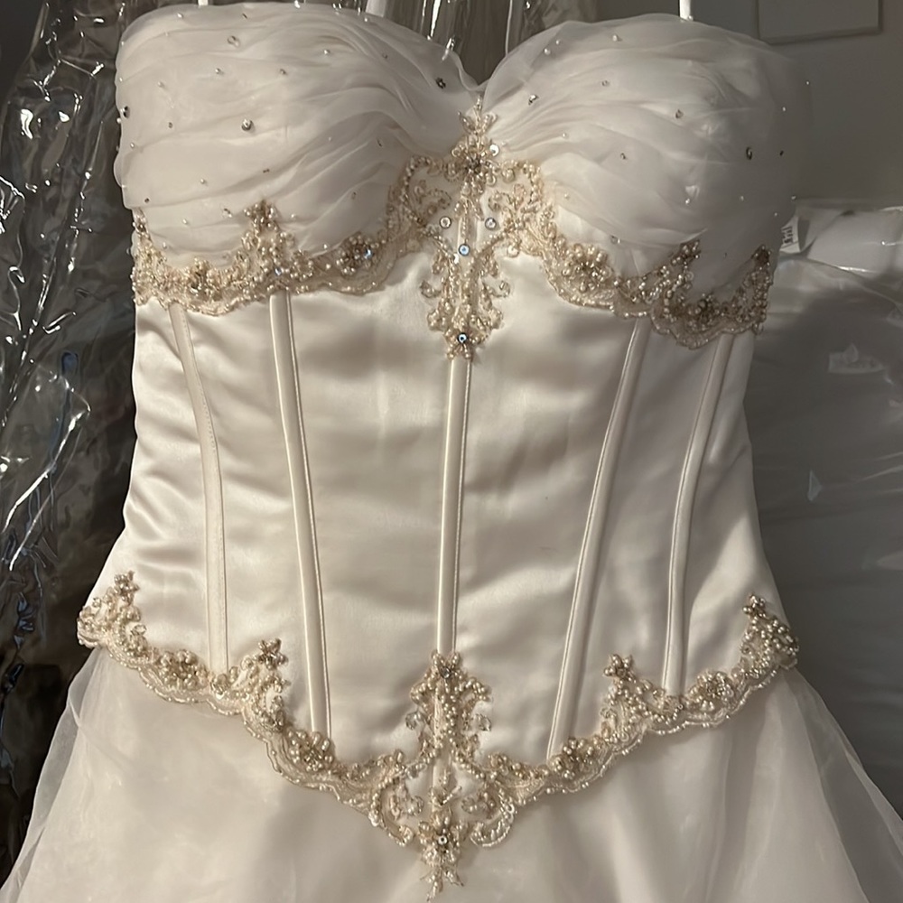NEW Formal Dress Size 10 Ivory Color - Picture 7 of 15